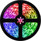 Smart Home Sound Activated Multi-Color LED Light Strip with Remote (2 Pack)