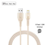 Heavy Duty Braided Nylon Apple MFi Certified Lightning to USB Cable