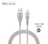 Heavy Duty Braided Nylon Apple MFi Certified Lightning to USB Cable