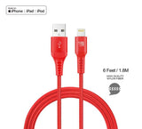 Heavy Duty Braided Nylon Apple MFi Certified Lightning to USB Cable