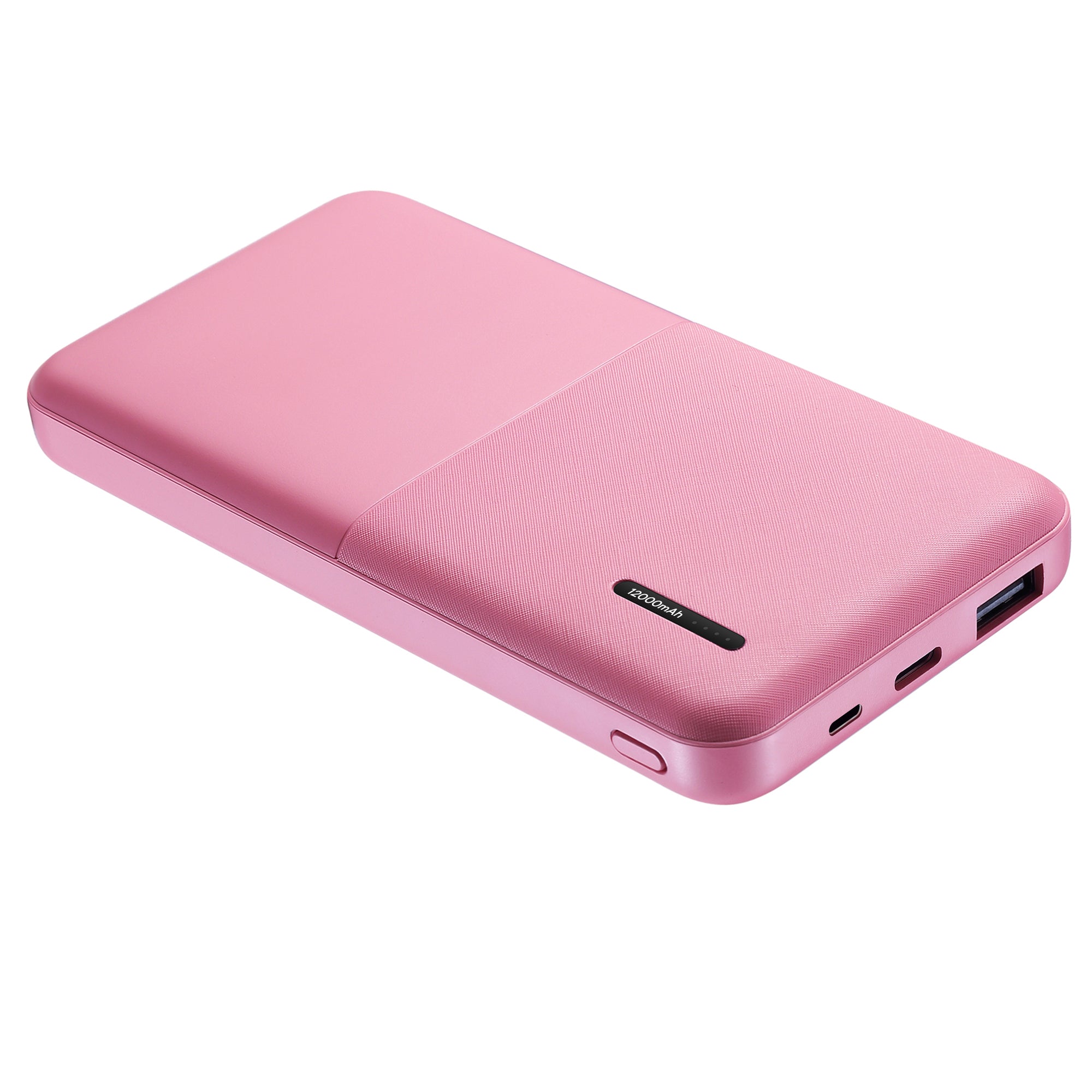 12000mAh Power Bank with Iphone Input Pink with LAX Apple MFi