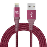 LAX Apple MFi Certified Braided Nylon USB to Lightning Cable - 4 & 10 Feet