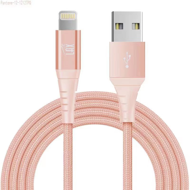 LAX Apple MFi Certified Braided Nylon USB to Iphone Cable - 4 & 10 Feet