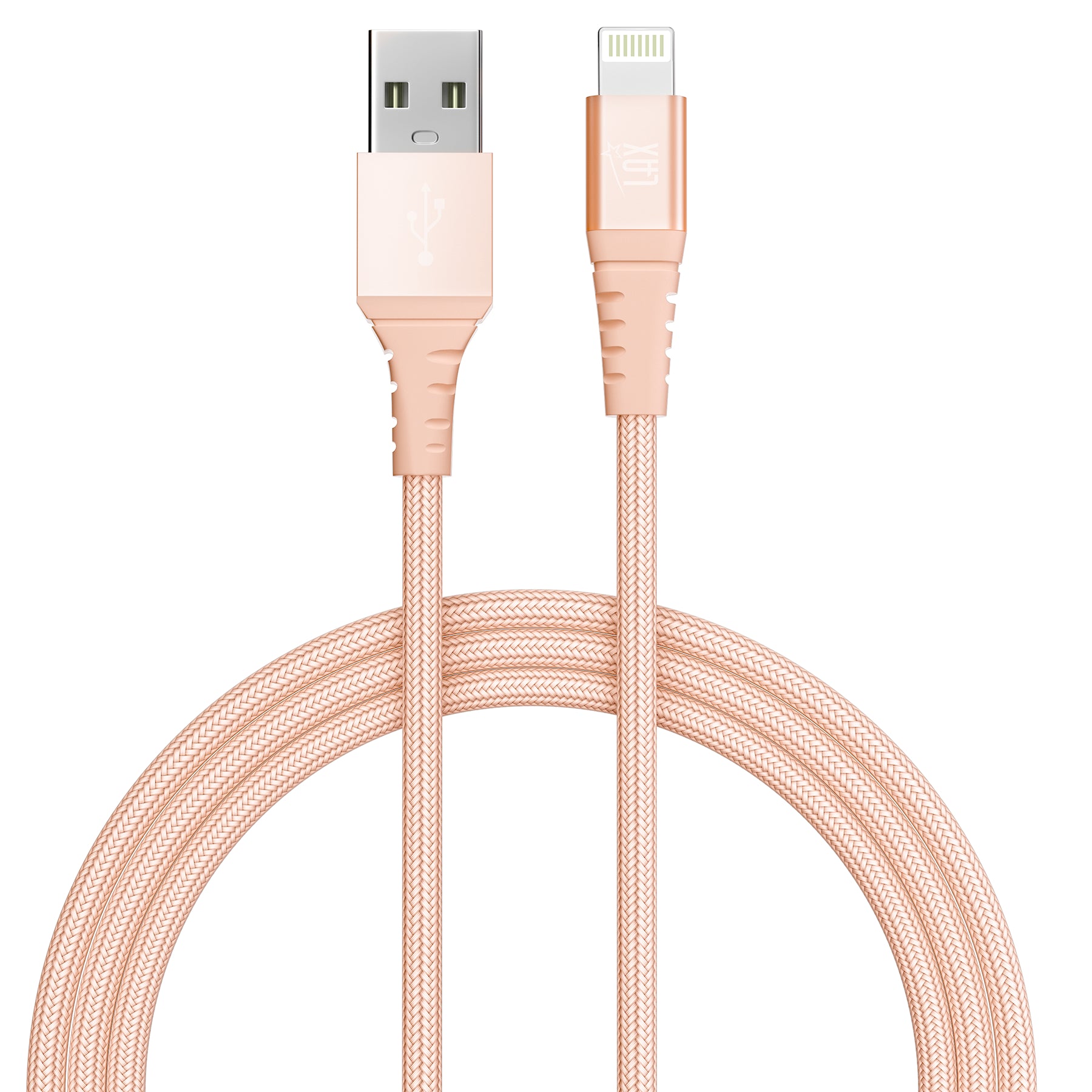 LAX Apple Certified Braided Charging Cable For Iphone