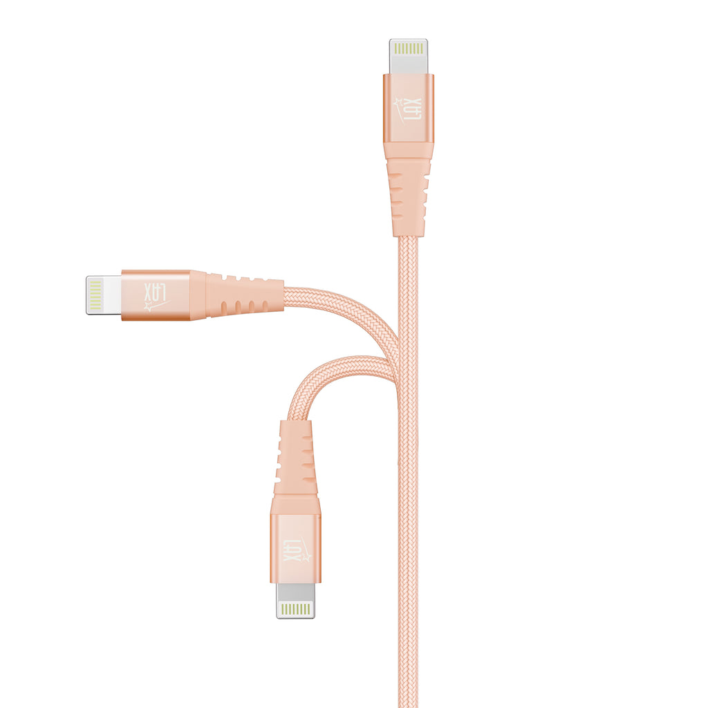 LAX Apple Certified Braided Charging Cable For Iphone