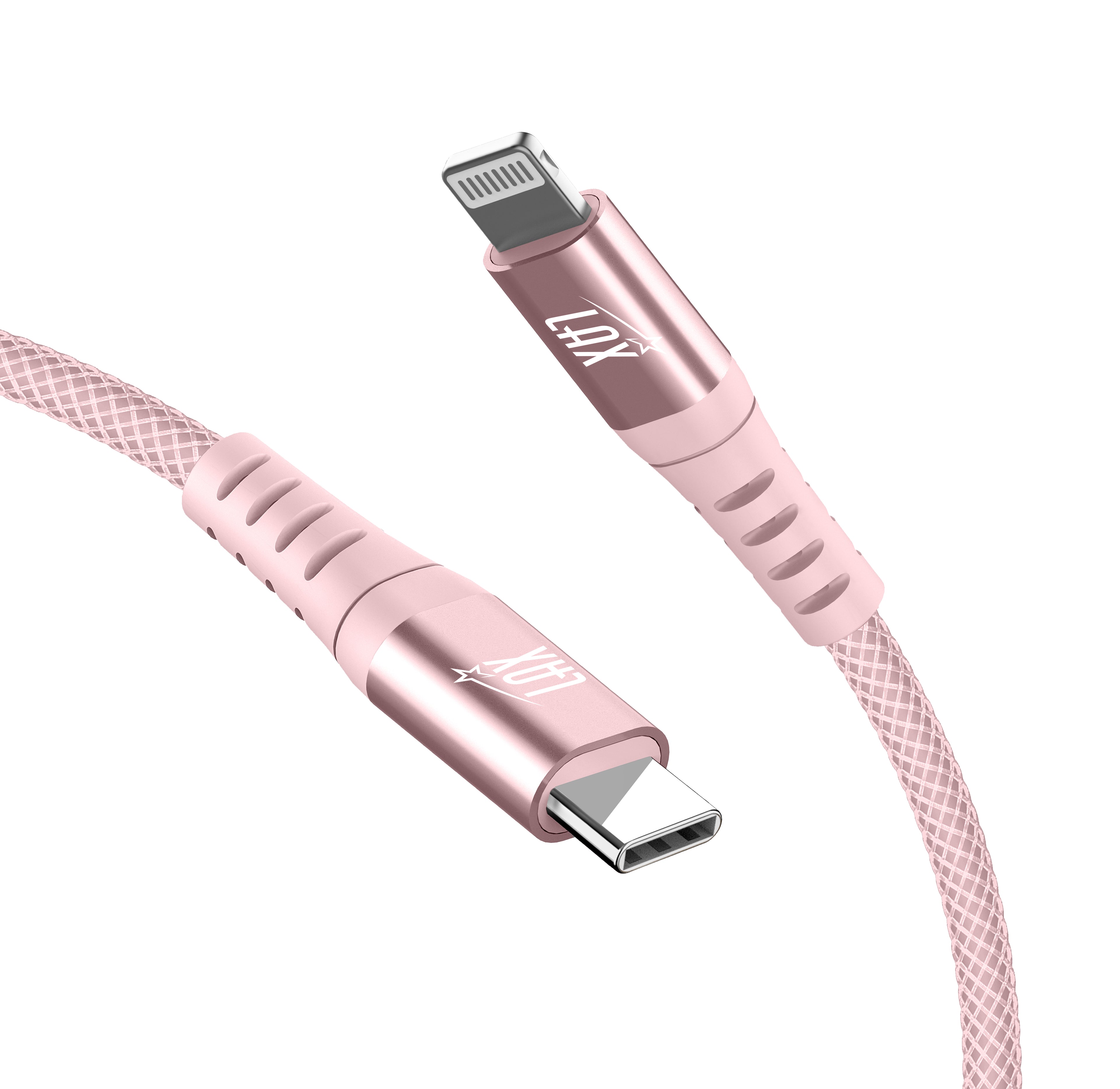 LAX USB C to Iphone Cable - 4 FT [Apple MFi Certified] Fast Charging Braided Sync Cord, Compatible with iOS Devices iPhone 11/11 Pro/11 Pro Max/XS Max/XS/XR/X/8 Plus/8, iPad & More