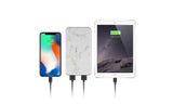LAX Premium Marble Power Banks 8000mAh with USB Type C input and output