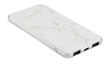LAX Premium Marble Power Banks 8000mAh with USB Type C input and output