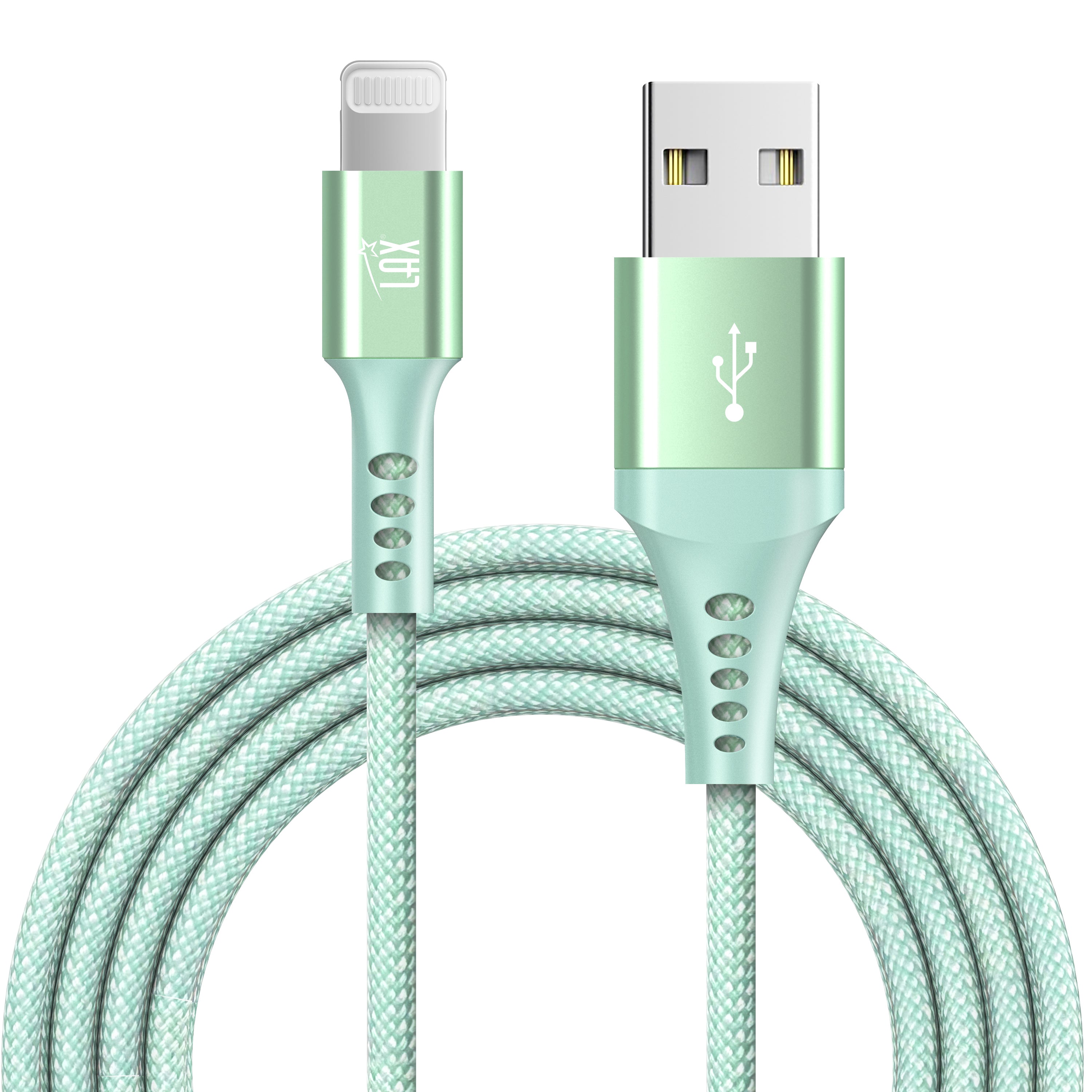 Apple MFi Certified Nylon Mesh USB to Iphone Cables