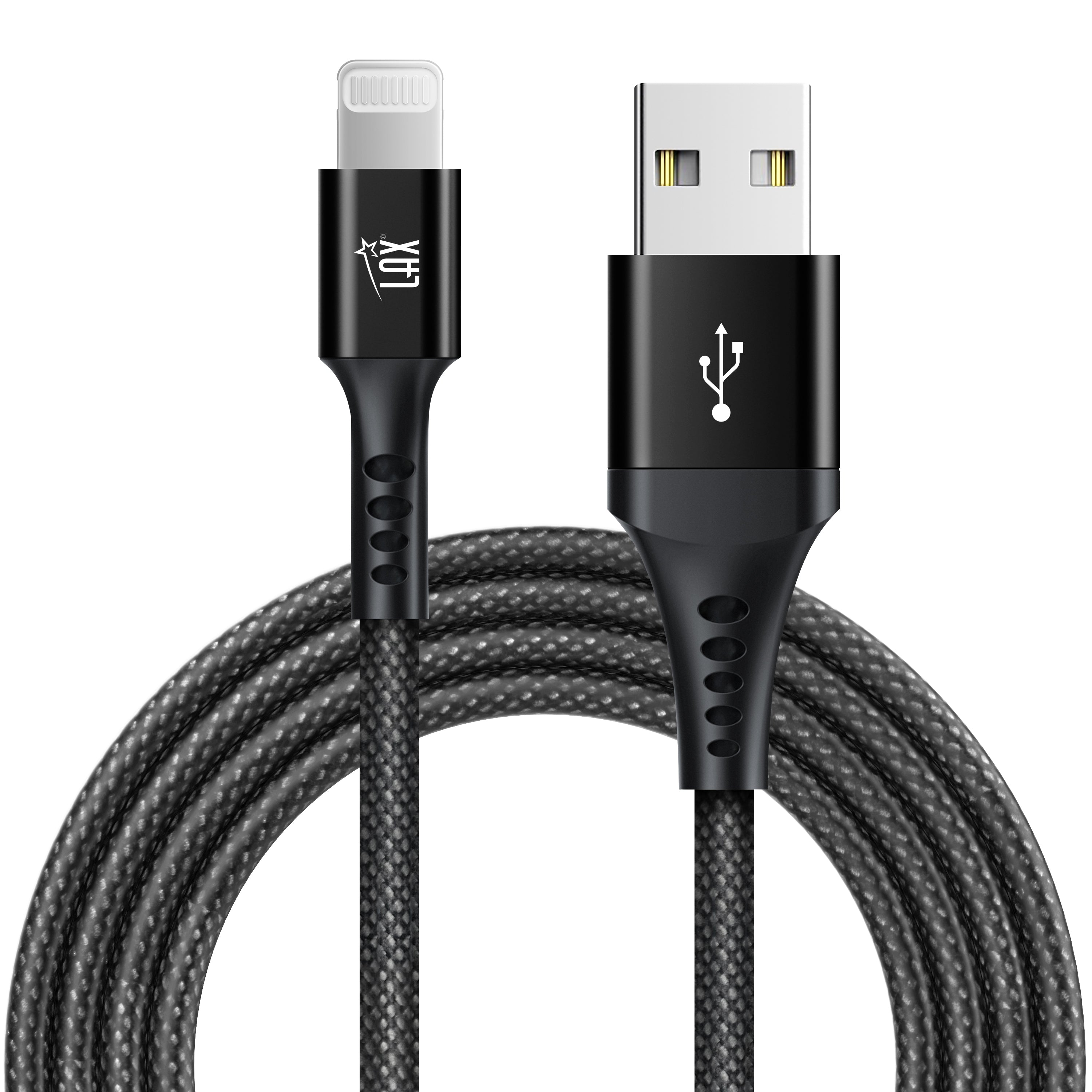 Apple MFi Certified Nylon Mesh USB to Iphone Cables