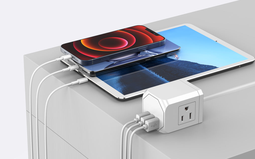 Surge Protector 2 or 6 Wall Outlets and 2 USB Ports