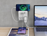 3 Wall Outlets with 4 USB Ports