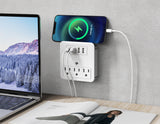 3 Wall Outlets with 4 USB Ports