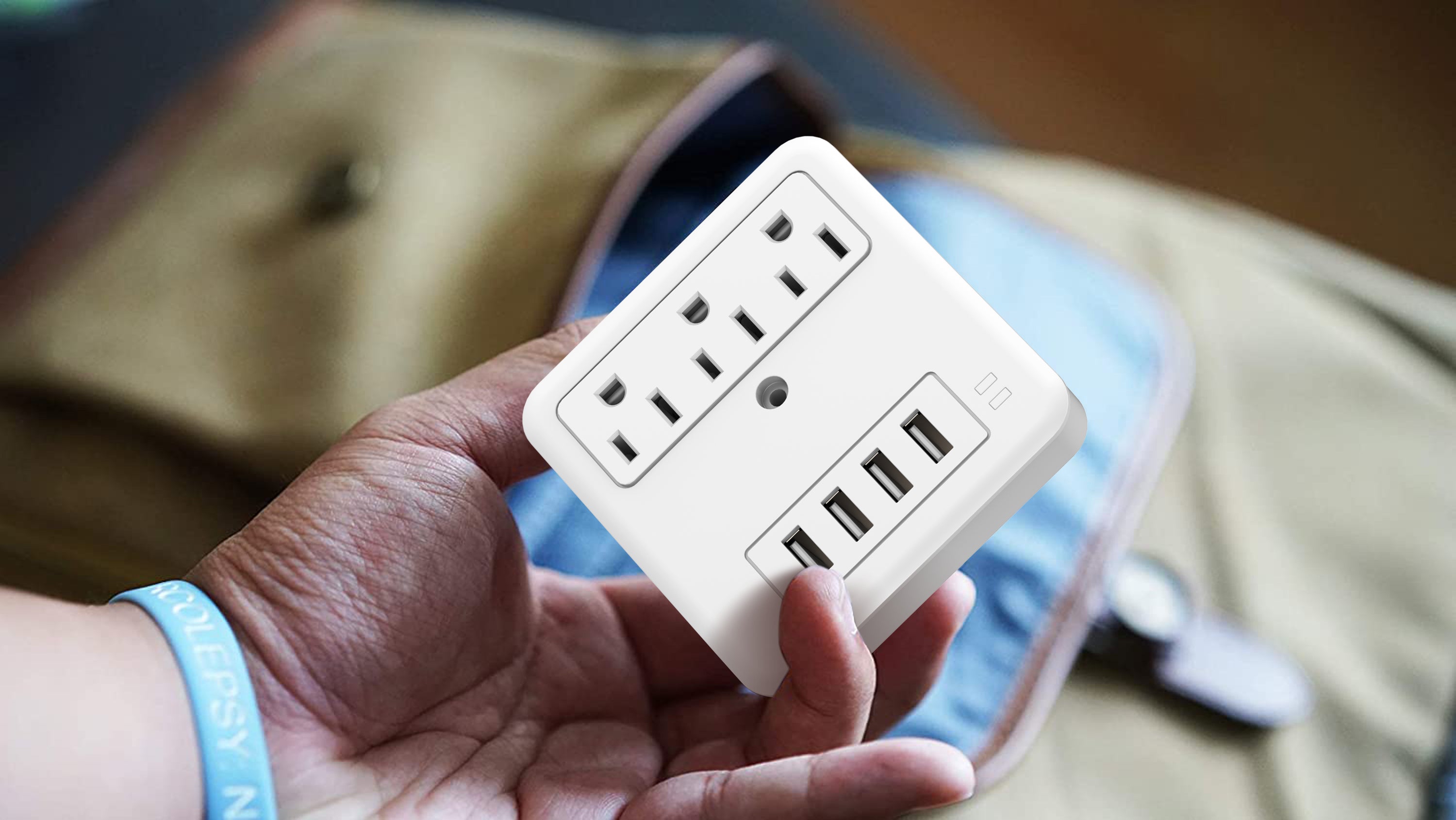Surge Protector 2 or 6 Wall Outlets and 2 USB Ports