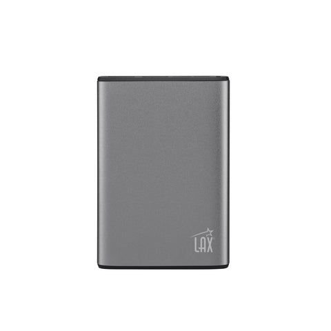 LAX - Aluminum 7200mAh Power Bank with USB-C - Black