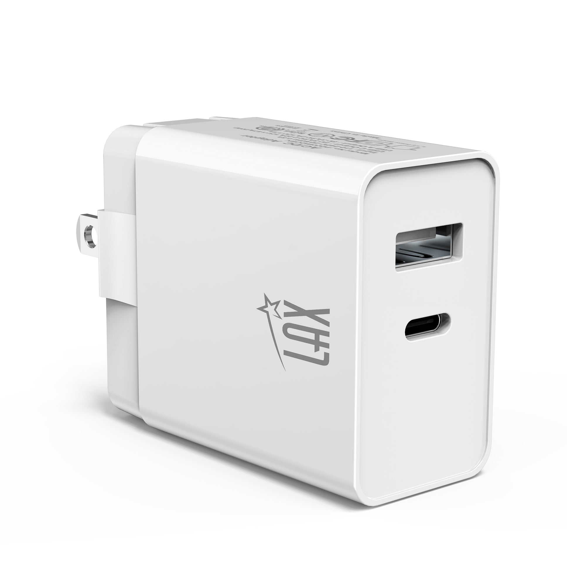 LAX 20W Fast Wall Charger with USB-C to Iphone Cable (6ft)
