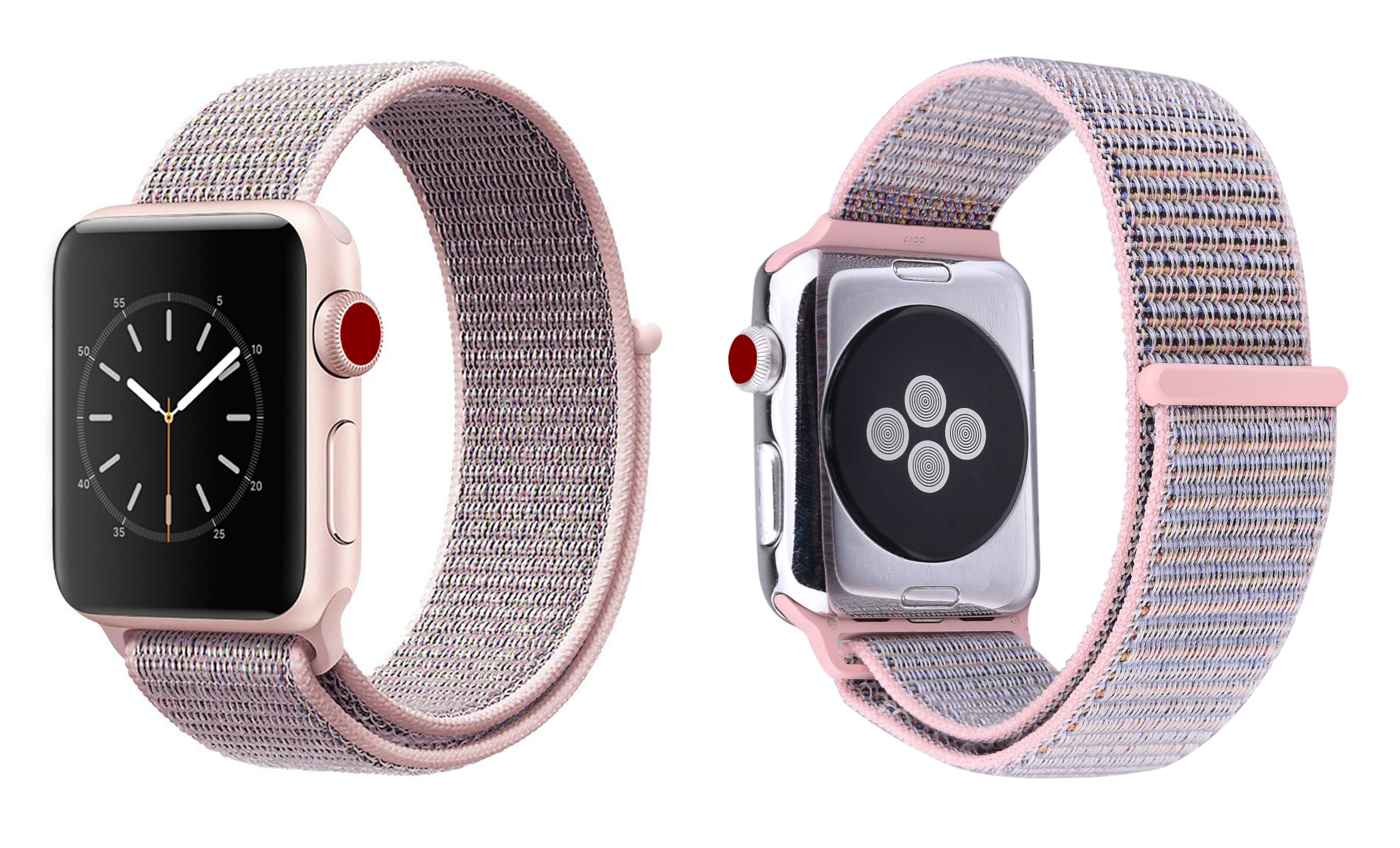 Breathable Nylon Sport Loop Band (Adjustable Velcro) for Apple Watch Series 1/2/3 Sport, Edition