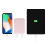 LAX Rubberized 6600mAh Dual USB Compact Power Bank
