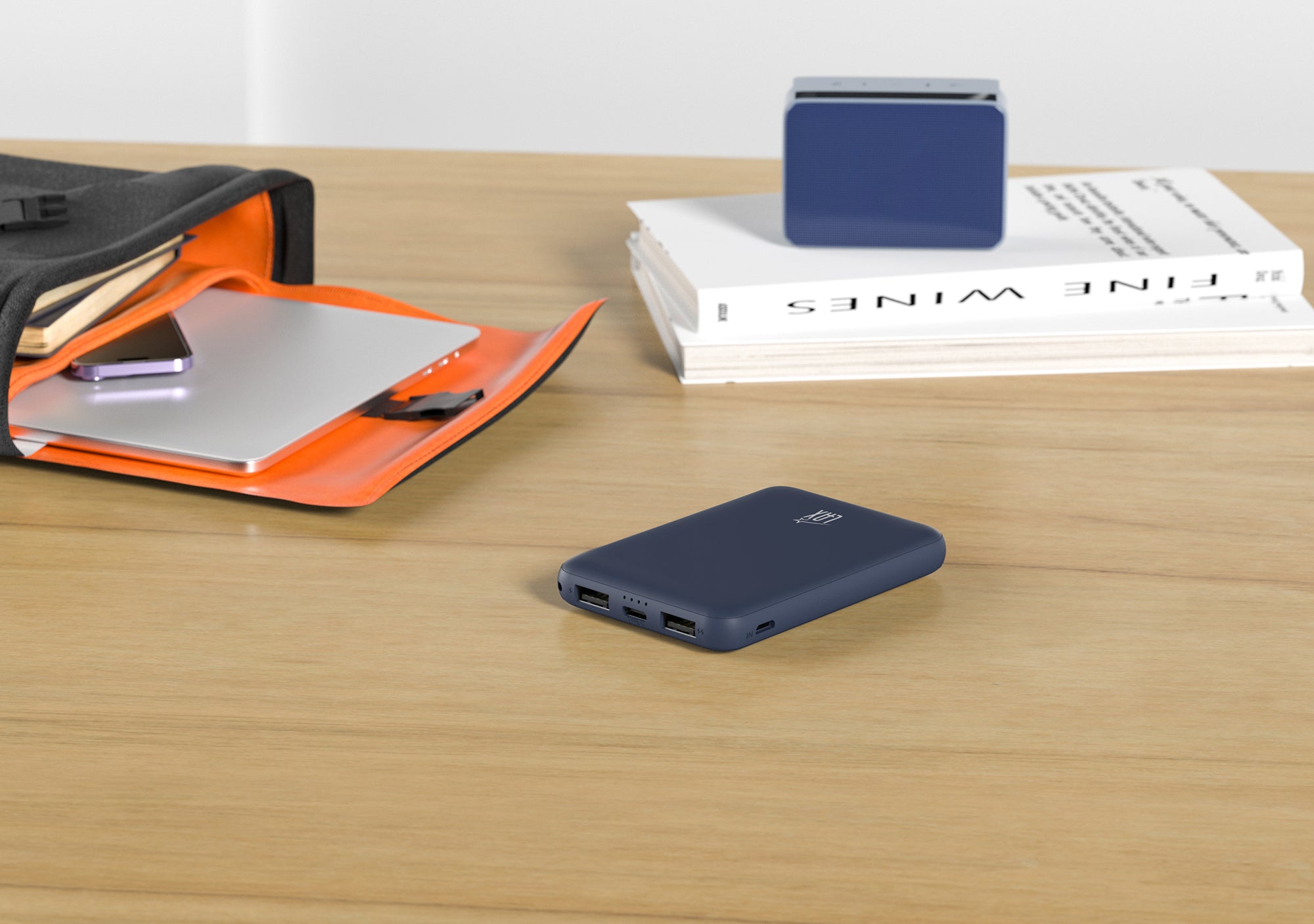 LAX 6600mAh Mini Power Bank – Fast Charging with USB-C & Dual USB-A | iPhone, Android, iPad Compatible