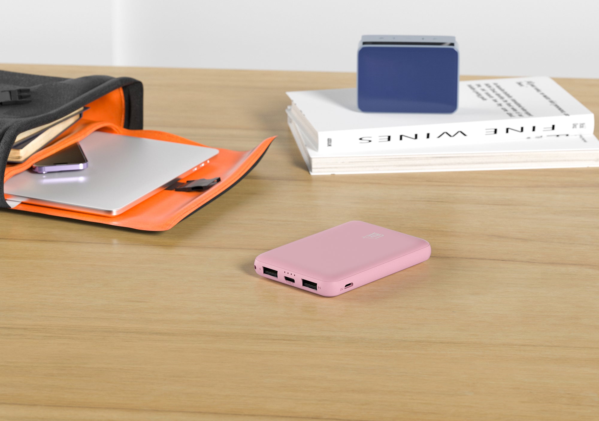 LAX 6600mAh Mini Power Bank – Fast Charging with USB-C & Dual USB-A | iPhone, Android, iPad Compatible