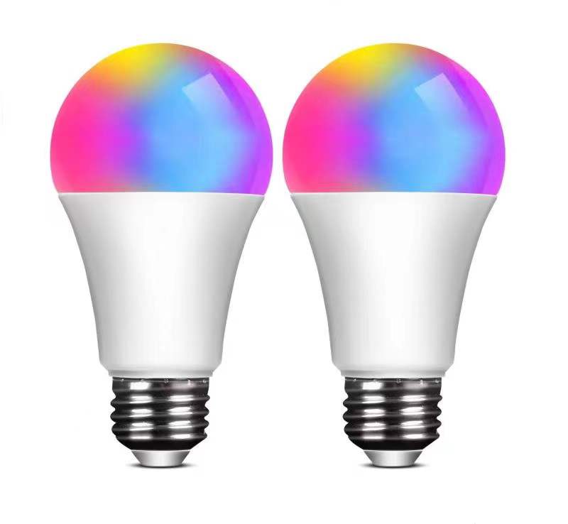 2-Pack Smart Home Multi-Color LED A19 Bulb 5W