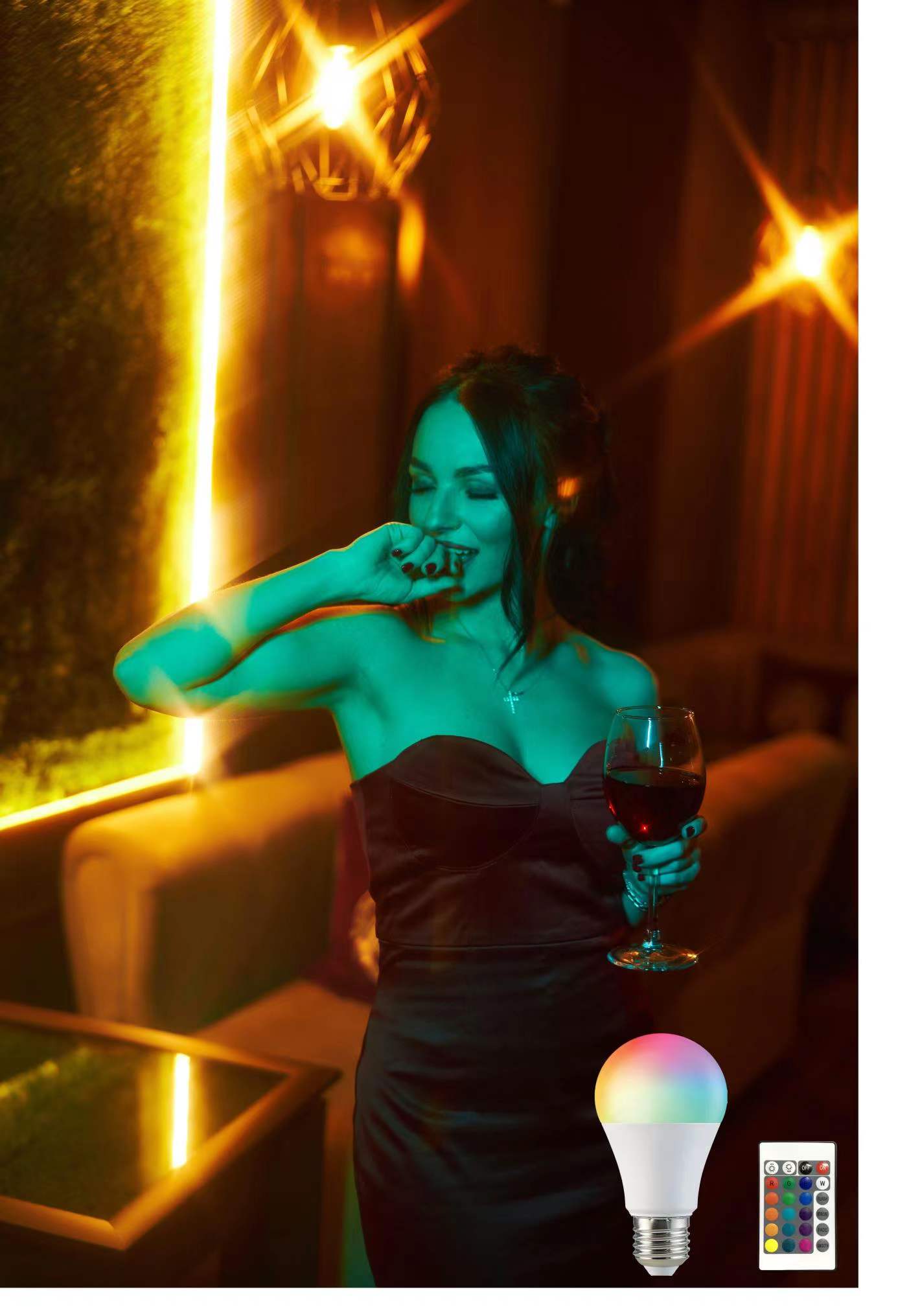 2-Pack Smart Home Multi-Color LED A19 Bulb 5W