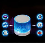 Bluetooth Wireless Portable LED Speaker with Disco Lights
