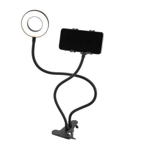LAX Selfie Ring LED Light Stand with Desk Clip