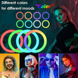 3 Wall Outlets with 3 USB Ports (5ft cord) with Selfie Ring LED Multi-Color Light with Small Tripod