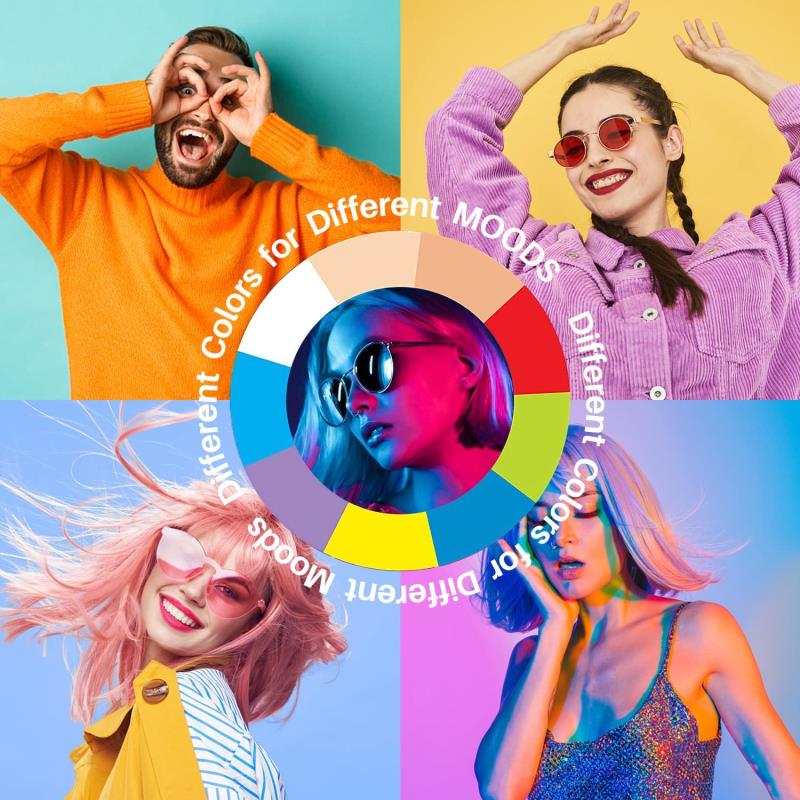 Multi-Color LED Selfie Ring Light with Small Tripod