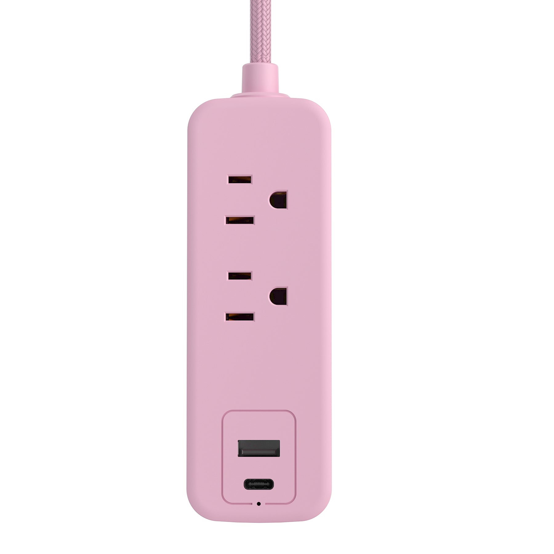 LAX Multi Outlet Surge Protector - 2 Outlets 1 USB Ports 1 USB C with 5Ft Cable -  Fast Charging Ports, Wall Mount, Heavy Duty – Easy to Use for Home, Office and Travelling