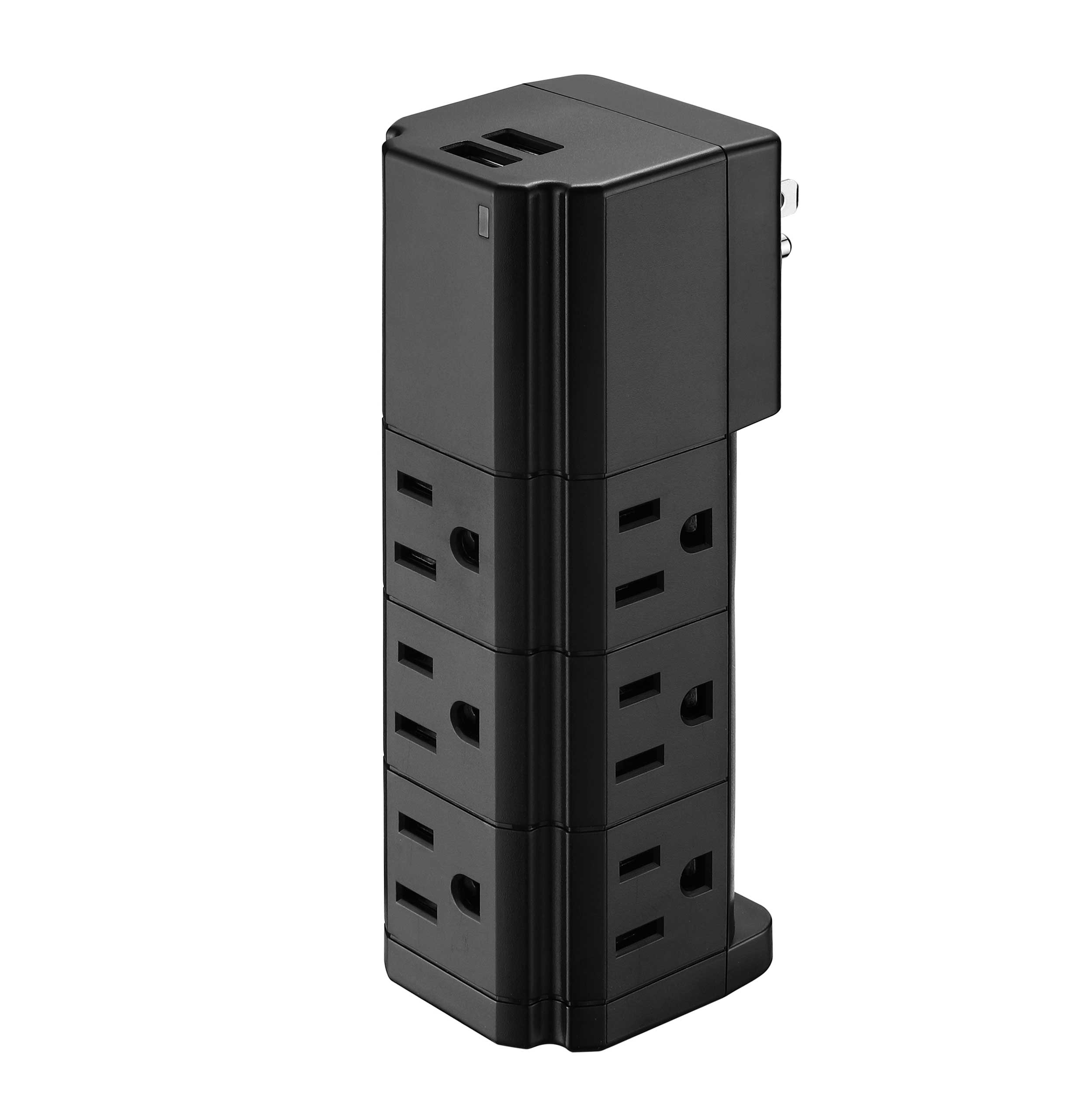 Surge Protector 2 or 6 Wall Outlets and 2 USB Ports