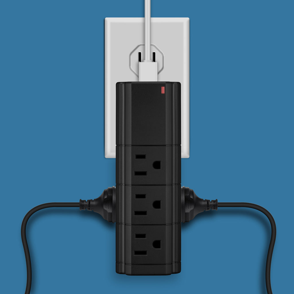 Surge Protector 2 or 6 Wall Outlets and 2 USB Ports