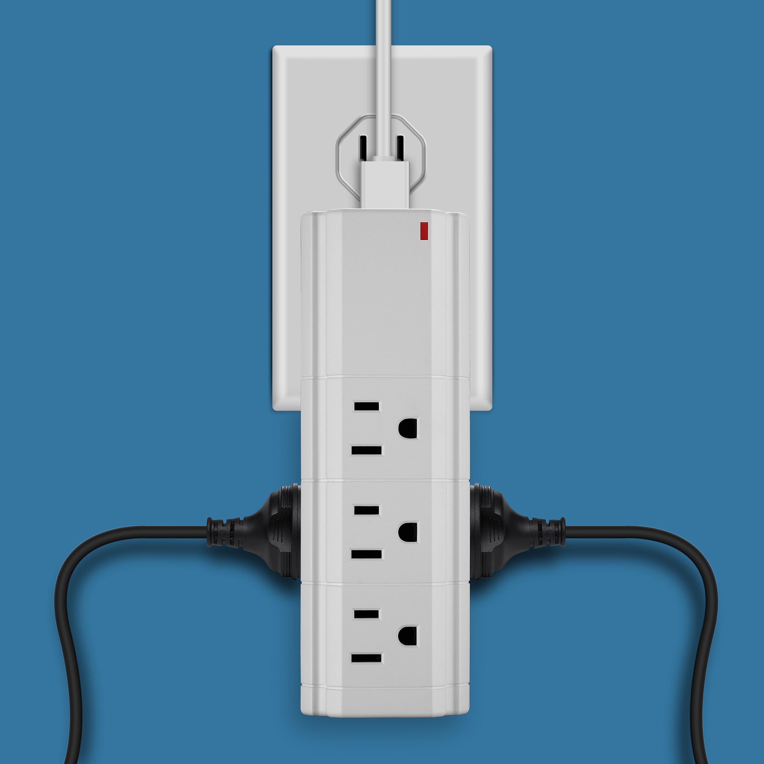 Surge Protector 2 or 6 Wall Outlets and 2 USB Ports