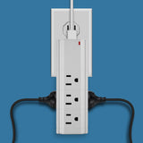 LAX Multi-Charging Tower Surge Protector 9 Outlet and 2 USB Ports