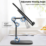 Universal Angle & Height Adjustable Tablet and Smartphone Desktop Stand