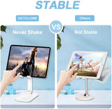 Universal Angle & Height Adjustable Tablet and Smartphone Desktop Stand
