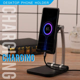 Universal Adjustable Angle Desktop Stand for Smartphones & Tablets (From 4" to 12.9") - Foldable