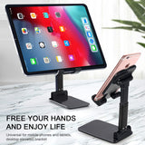 LAX Tablet Holder Stand - Available in Black & White Color