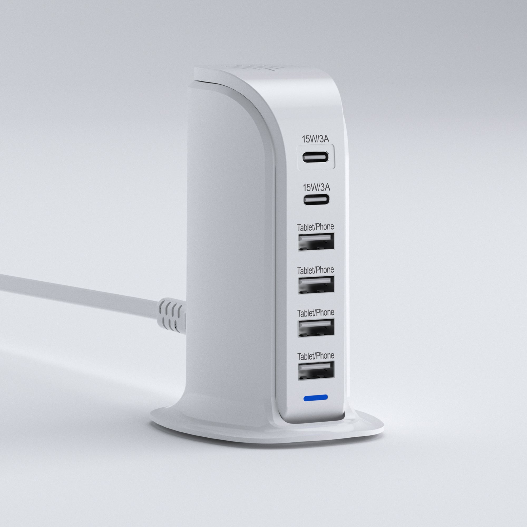 Rapid Charge 6-Port USB-C & USB-A Desktop Charging Tower