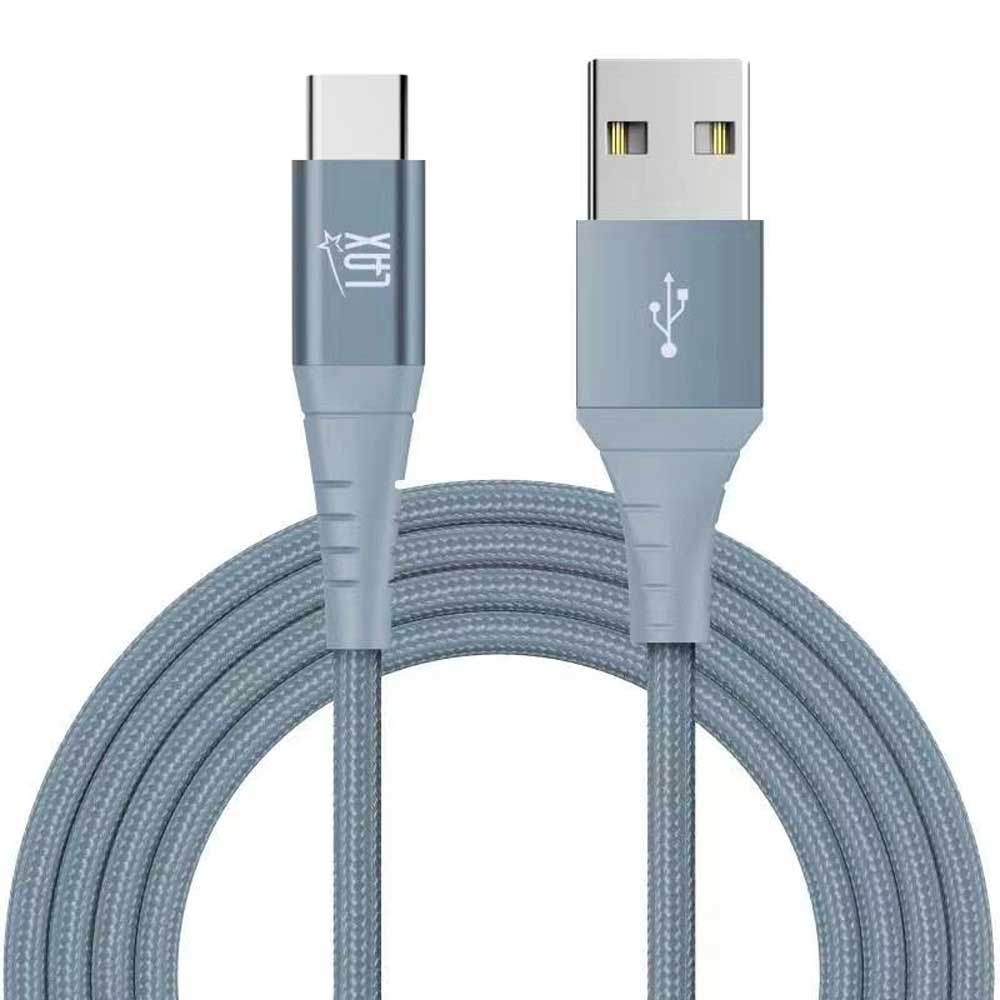 USB-C to USB-A Braided Cable for Smartphones 10 Feet