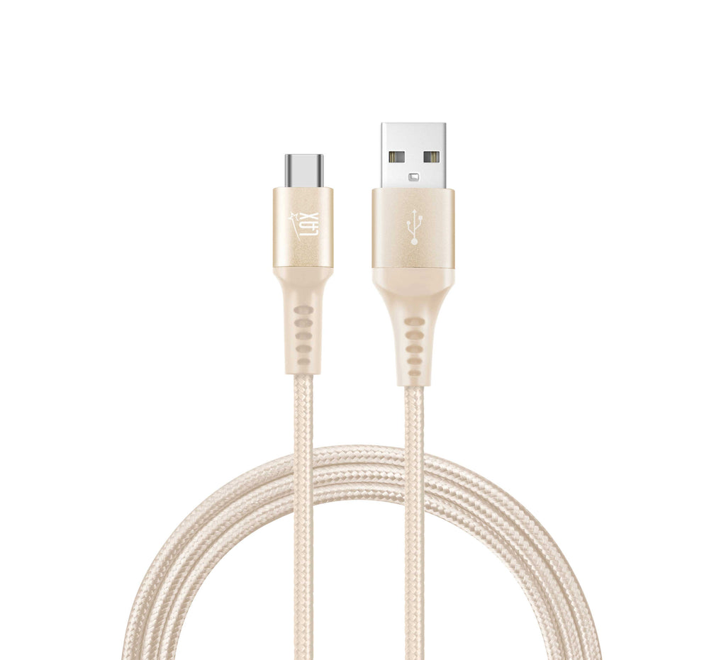 USB-C to USB-A Braided Cable for Smartphones 10 Feet