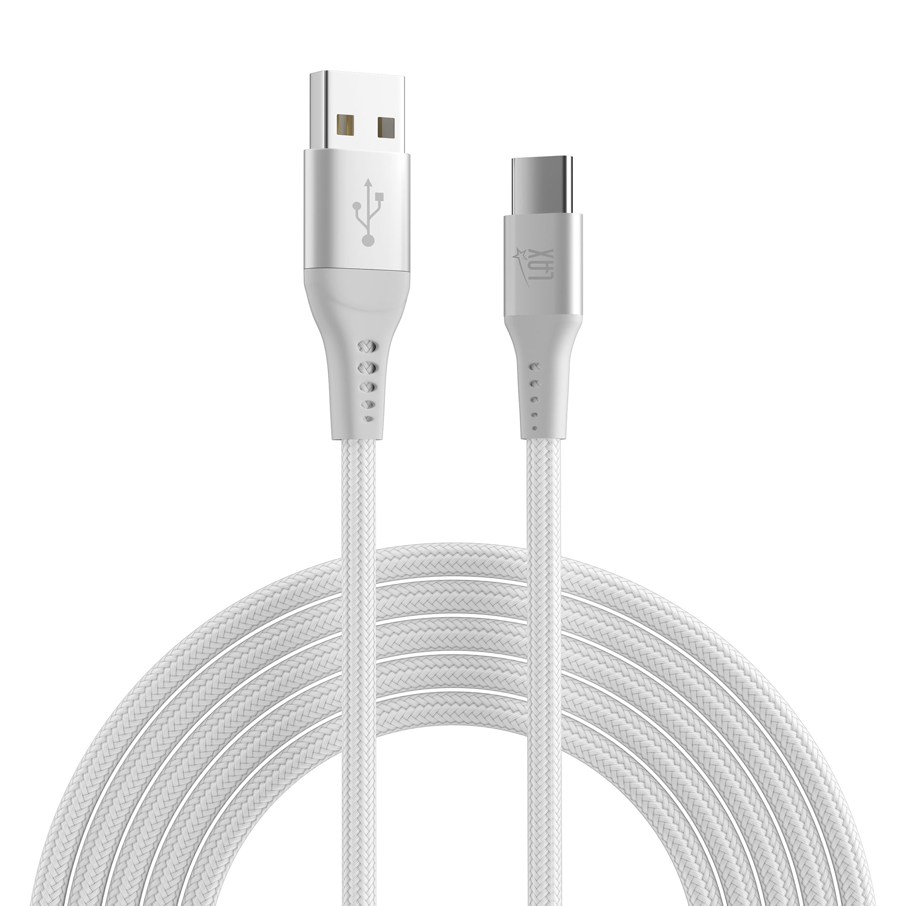 USB-C to USB-A Braided Cable for Smartphones 10 Feet