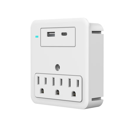 Surge Protector 2 or 6 Wall Outlets and 2 USB Ports