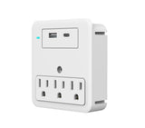 Surge Protector Outlet Extender  with USB-C Port