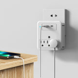 Surge Protector Outlet Extender  with USB-C Port