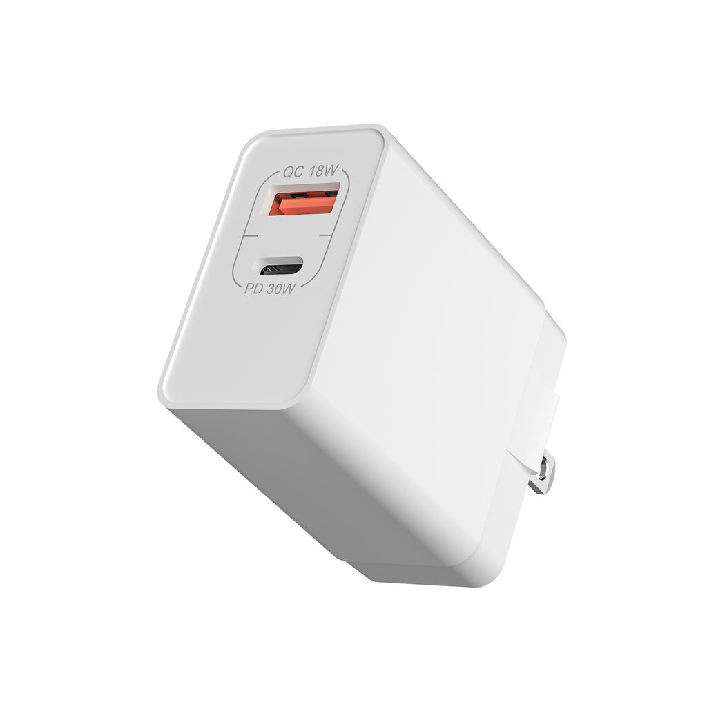 LAX 30W Wall Charger - White