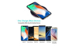 Wireless Charger - 10W Wireless Charging Pad Standard Charging for iPhone X/ 8/ 8 Plus, Fast Charging for Samsung Note 5/ 7/ 8/ S6 Edge Plus/ S7/ S7 Edge/ S8/ S8 Plus, Supports All Qi-enabled Devices