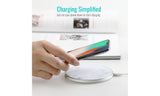 Wireless Charger - 10W Wireless Charging Pad Standard Charging for iPhone X/ 8/ 8 Plus, Fast Charging for Samsung Note 5/ 7/ 8/ S6 Edge Plus/ S7/ S7 Edge/ S8/ S8 Plus, Supports All Qi-enabled Devices