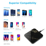 10W High Speed Wireless Charger for iPhone XS Max, XS, X and Qi enabled Smartphones
